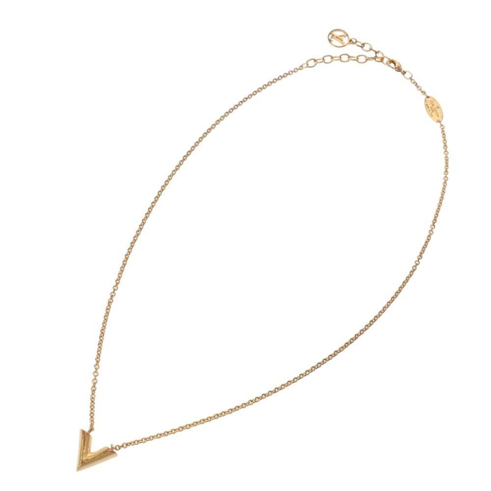 LOUIS VUITTON Gold Necklace - Picture 7 of 8